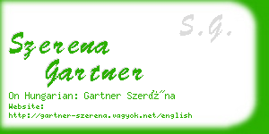 szerena gartner business card
